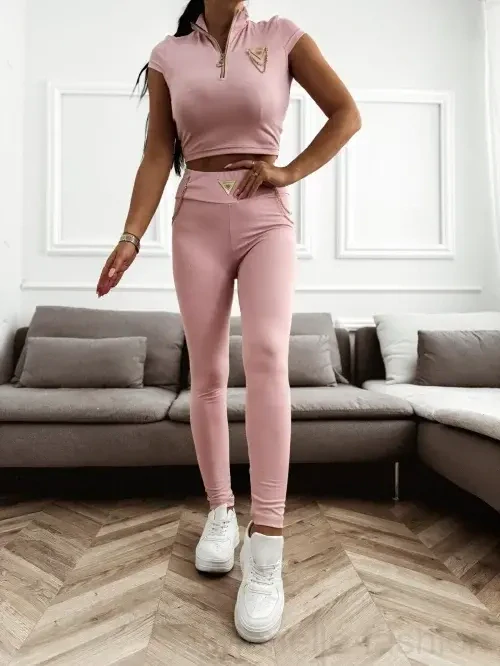 Dámský komplet Fashion – crop top a legíny | Mojo