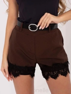 Elegantní kraťasy s kamínky a páskem | UNI